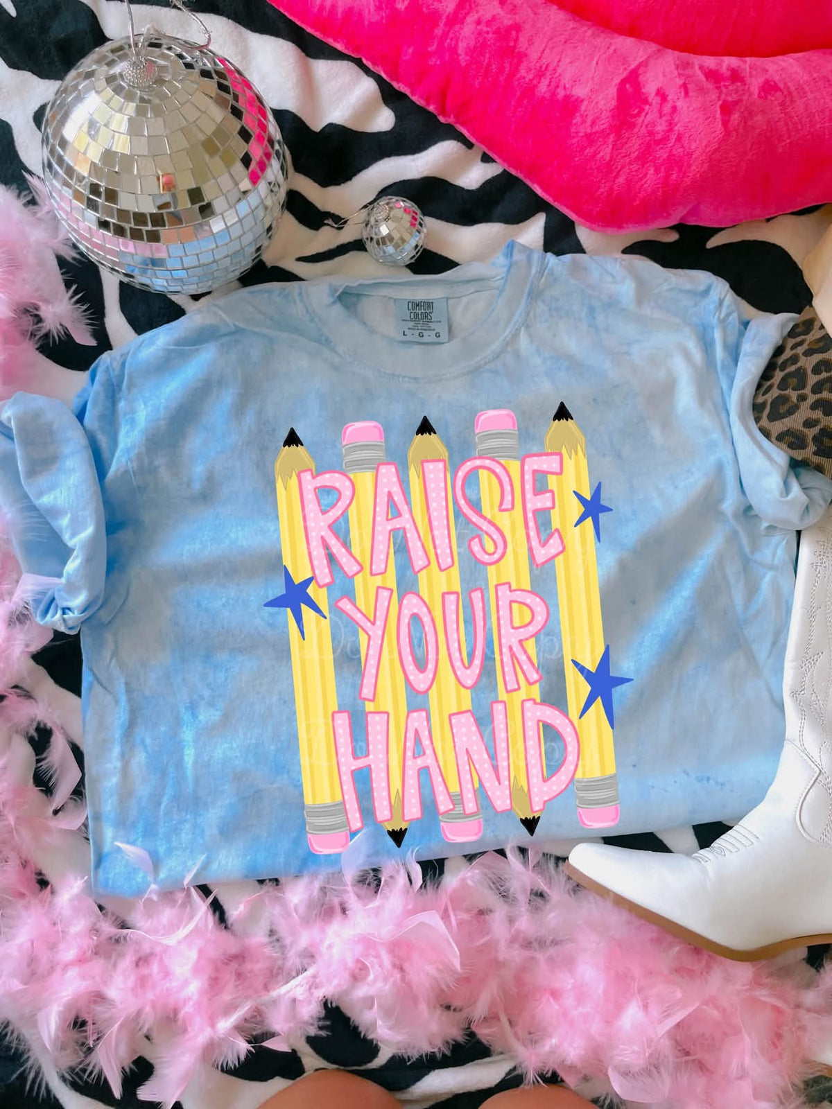 Raise Your Hand Color Blast DTF Graphics