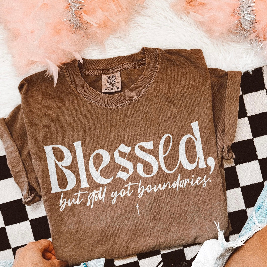 Blessed But Still Got Boundaries DTF Graphics