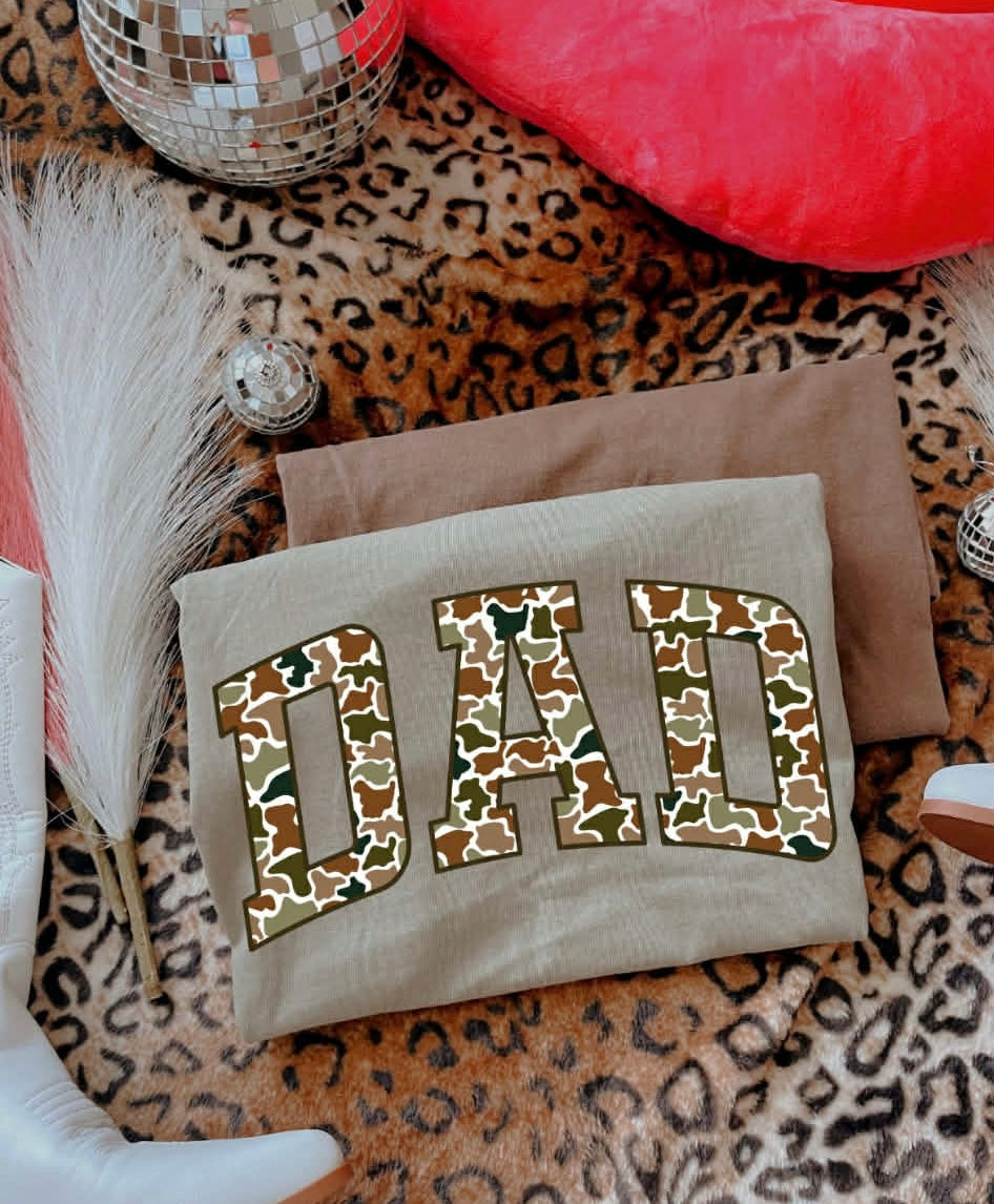 Camo Dad DTF Graphics