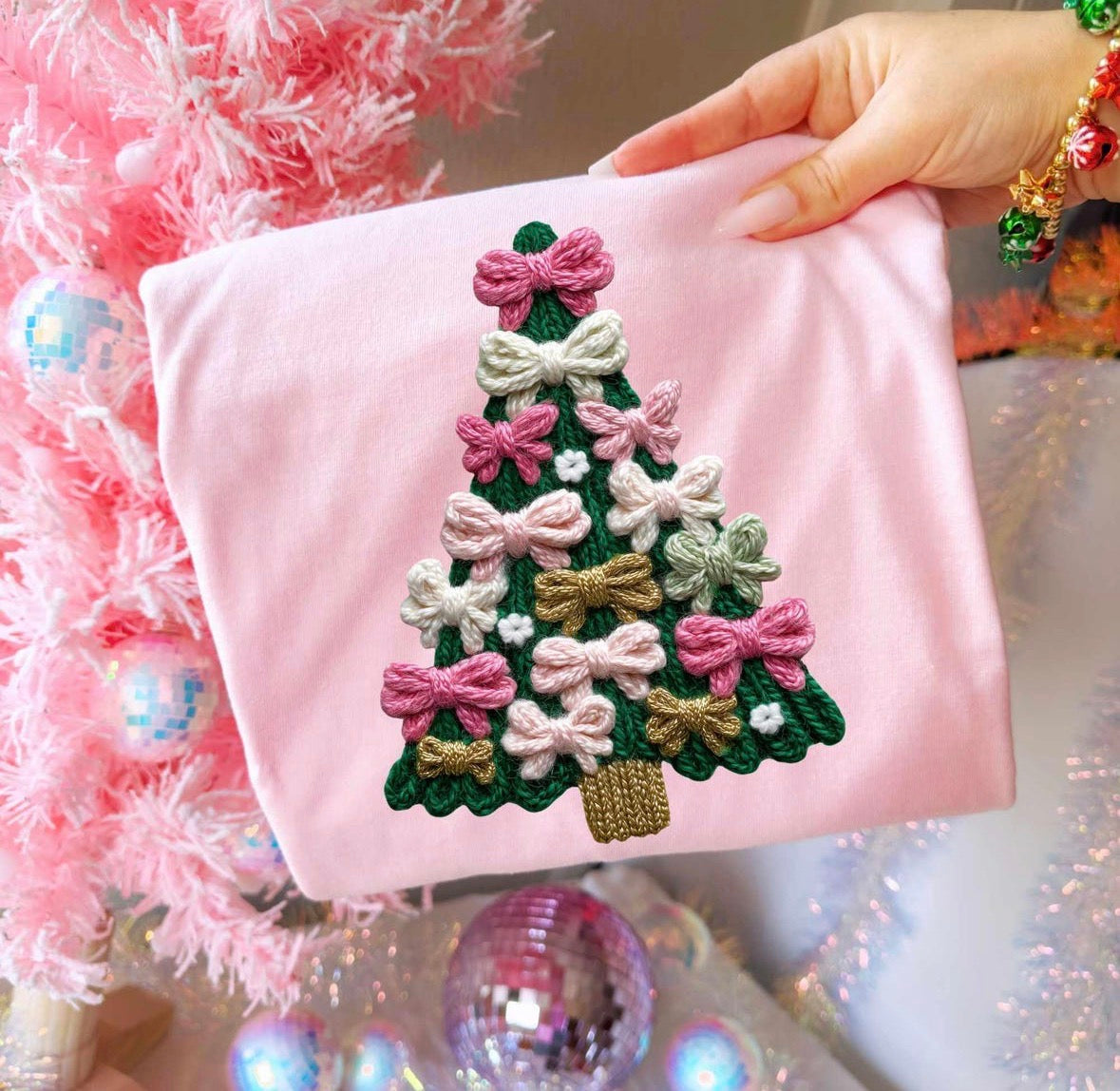 Christmas Tree Yarn DTF Graphics