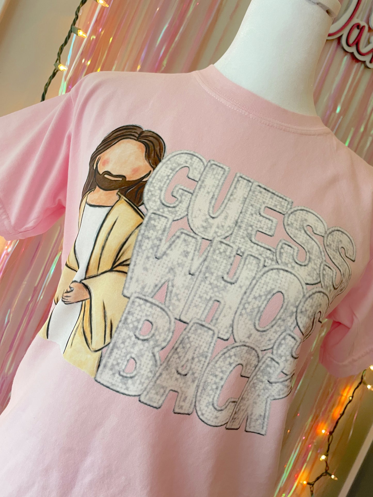 Guess Who’s Back Jesus DTF Graphics