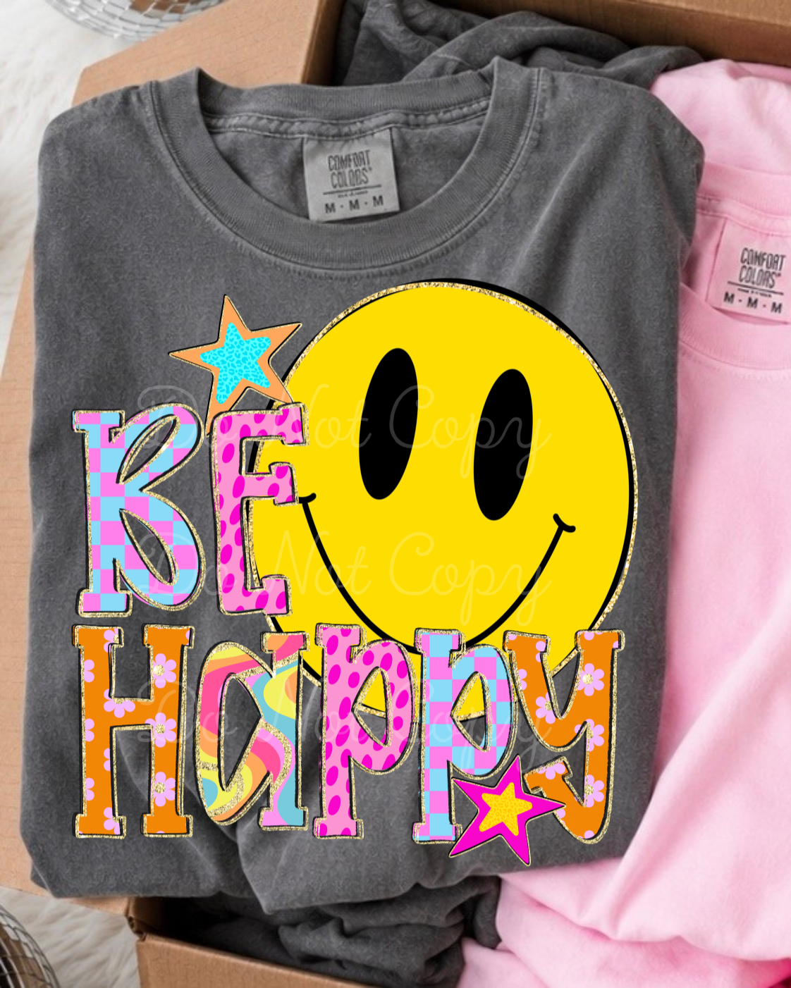 Be Happy DTF Graphics