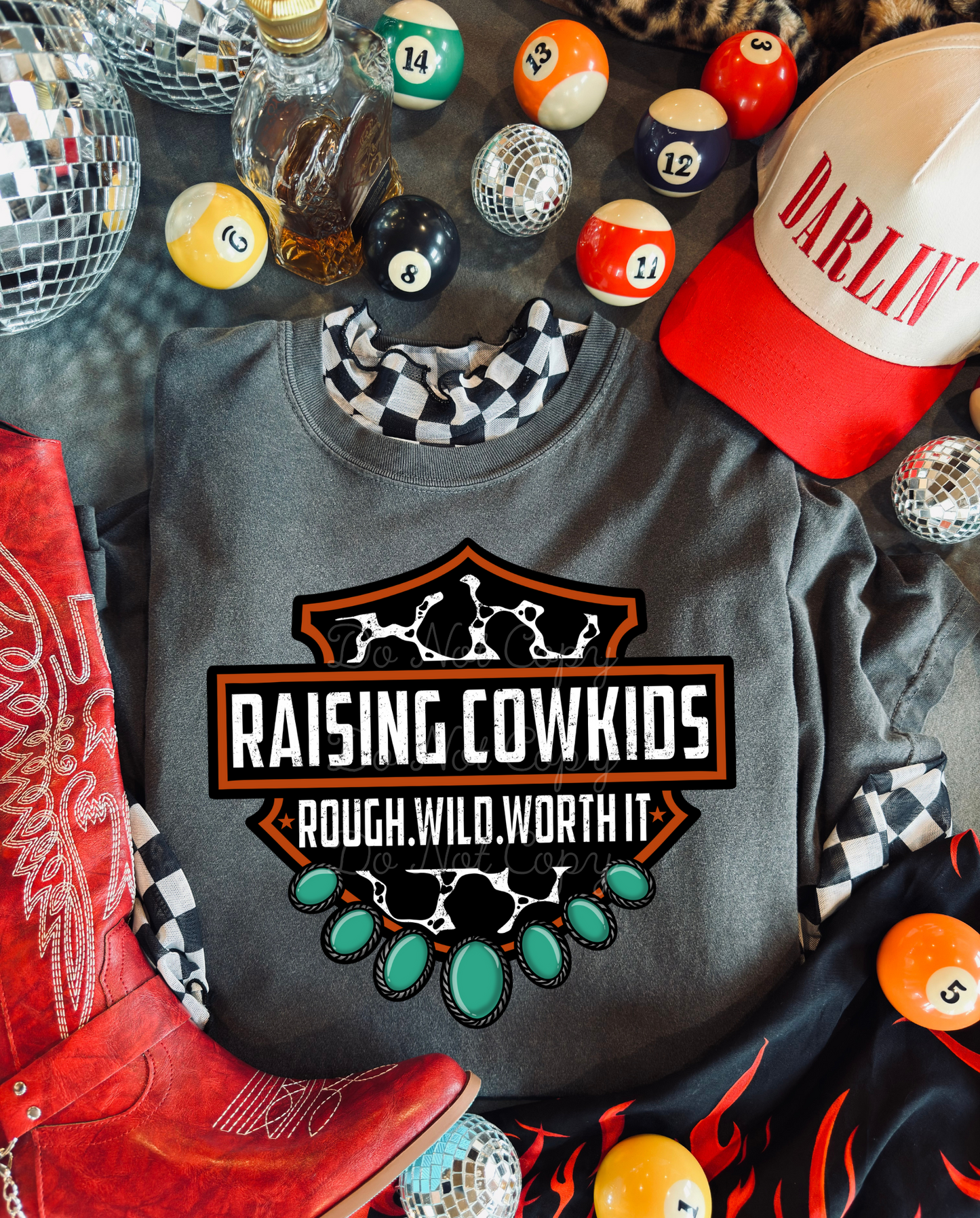 Raising Cowkids DTF Graphics