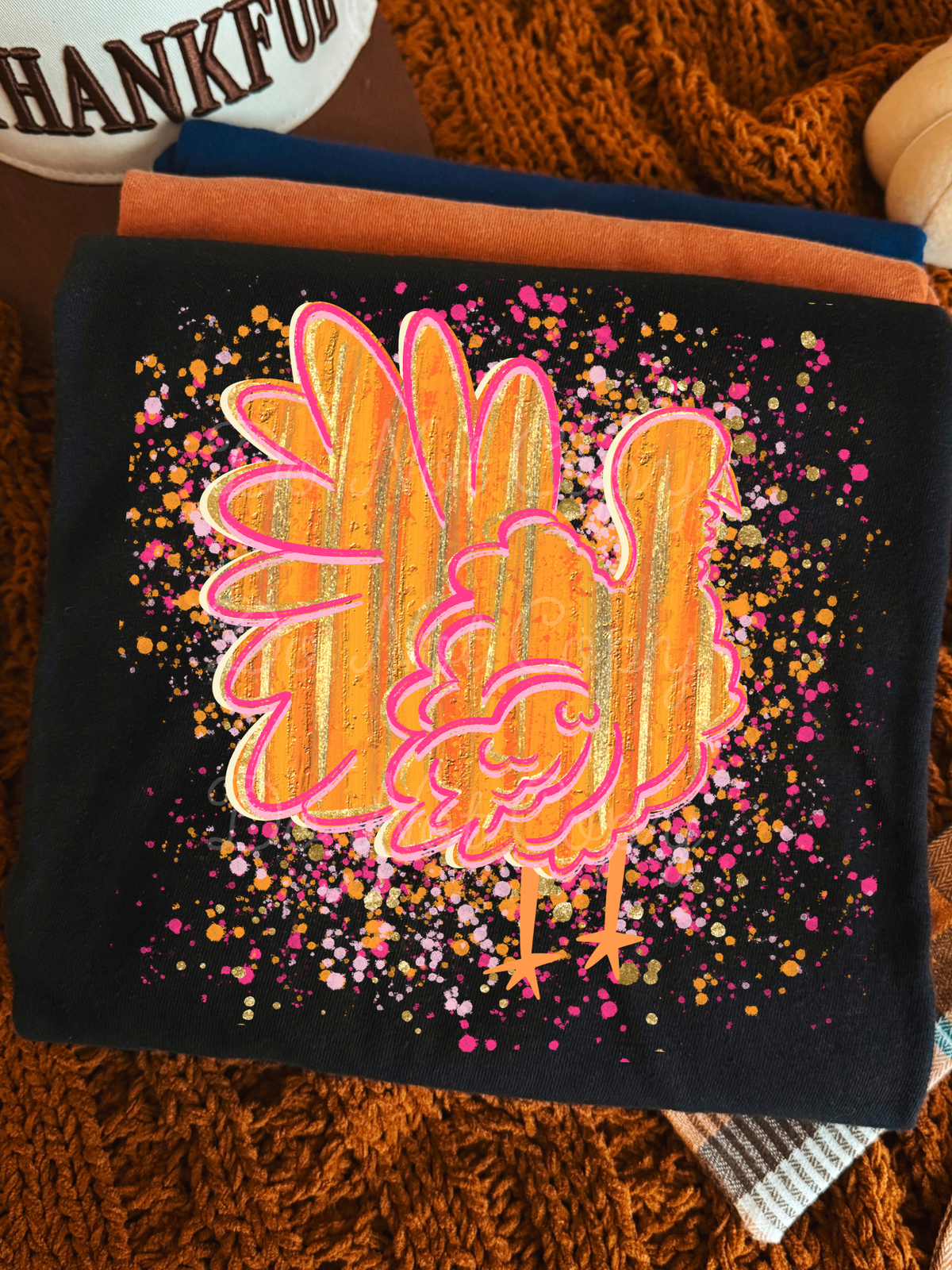 Turkey Splatter DTF Graphics