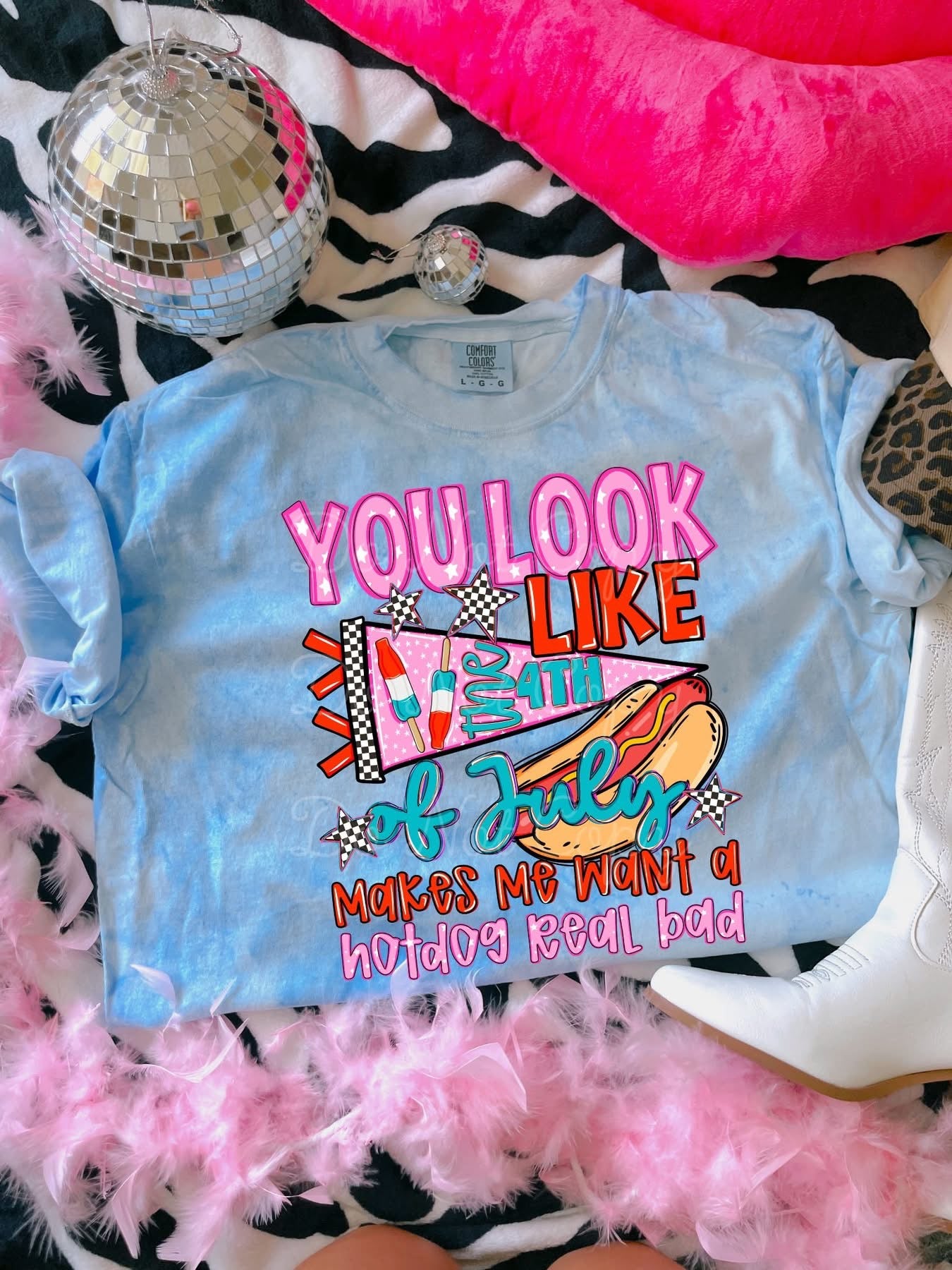 You Look Like The 4th Of July Color Blast DTF Graphics