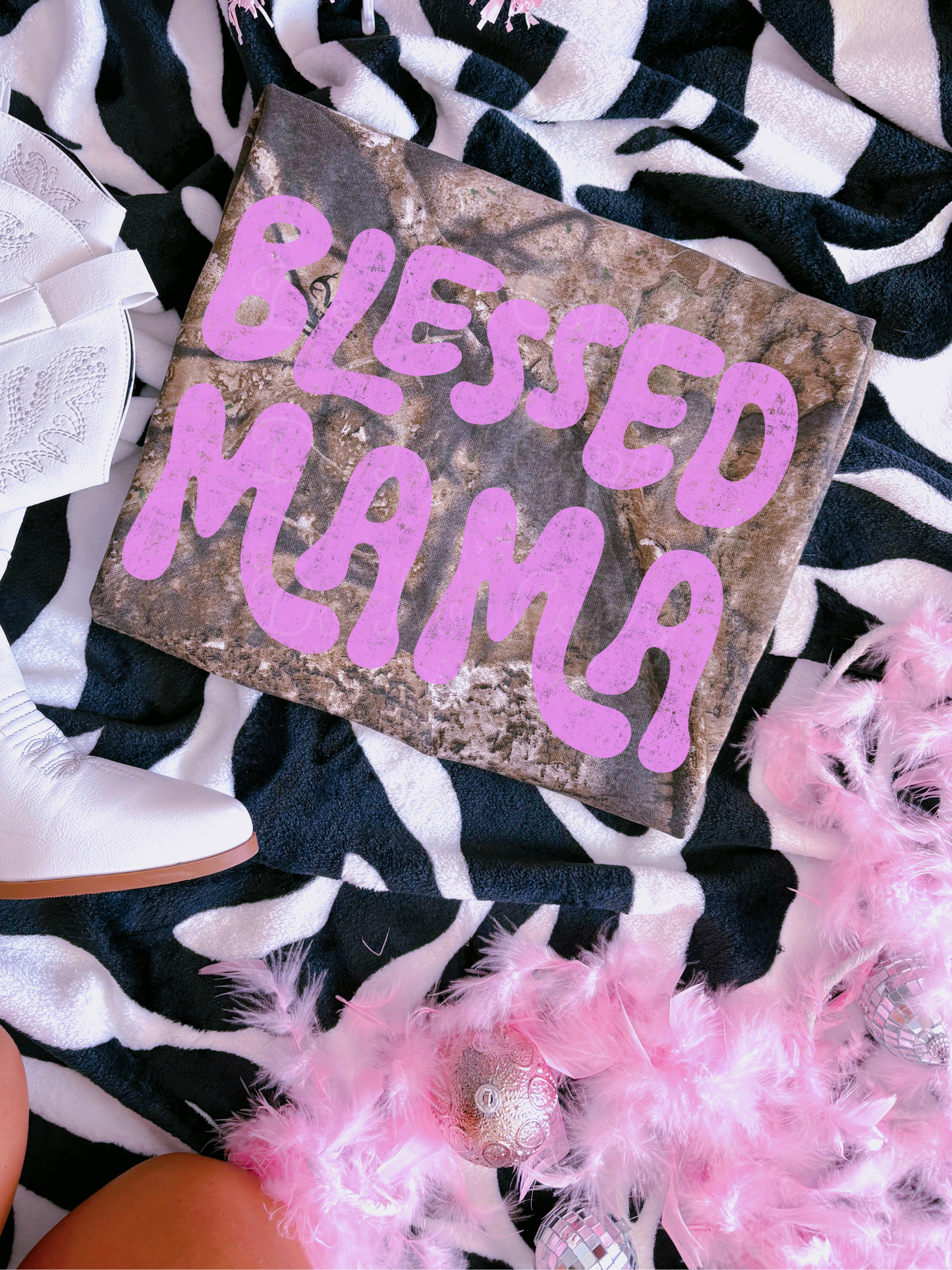Blessed Mama DTF Graphics
