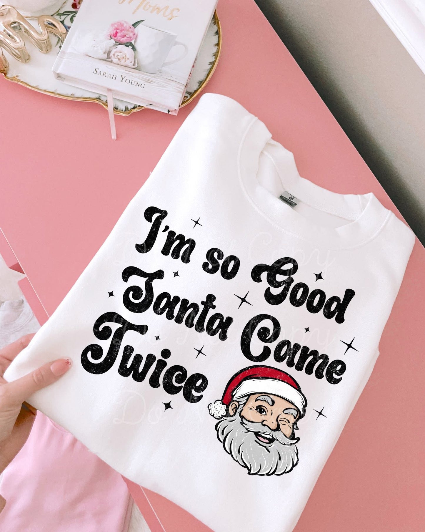 Santa Came Twice DTF Graphics