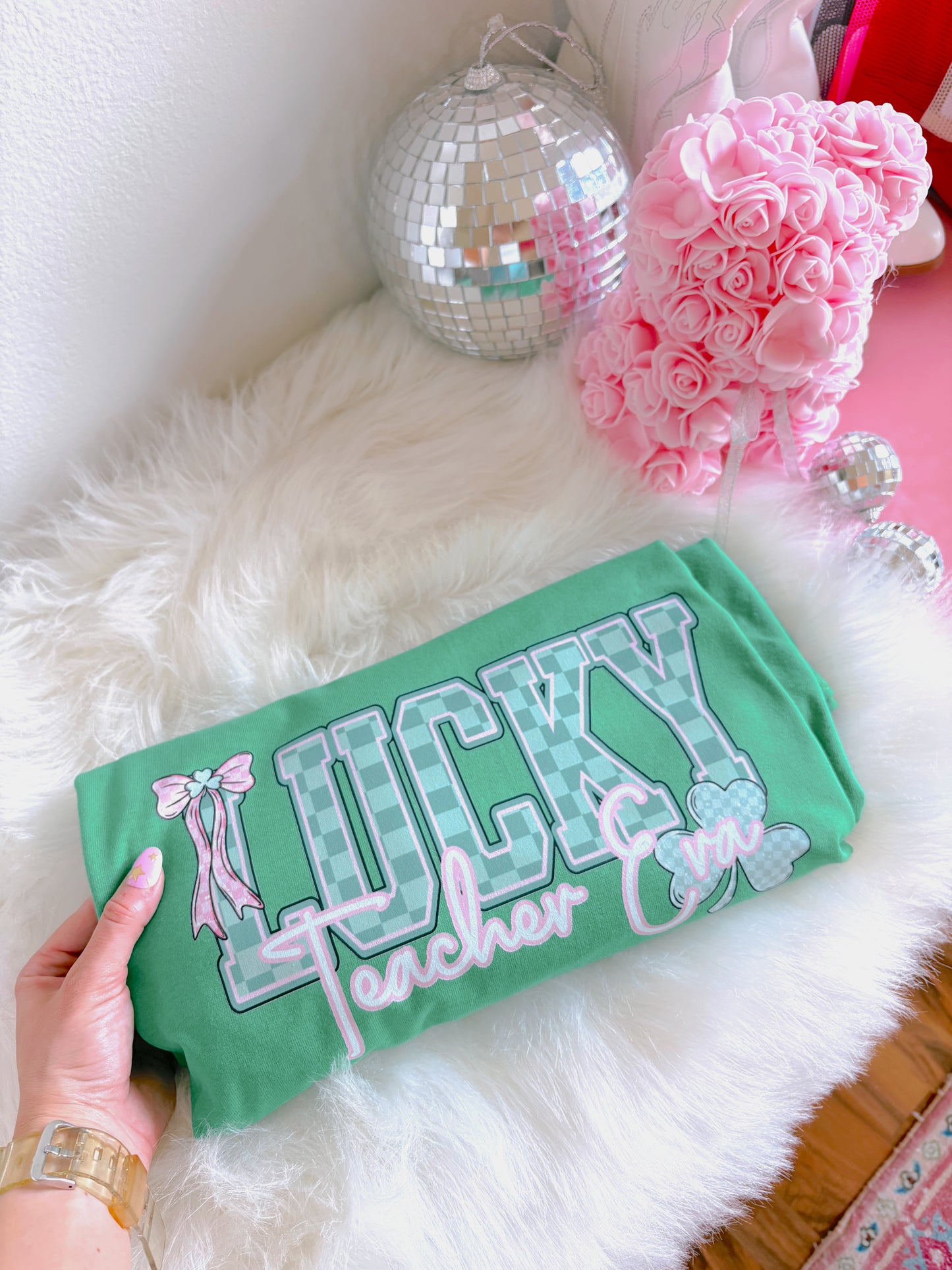 Lucky Teacher Era DTF Graphics