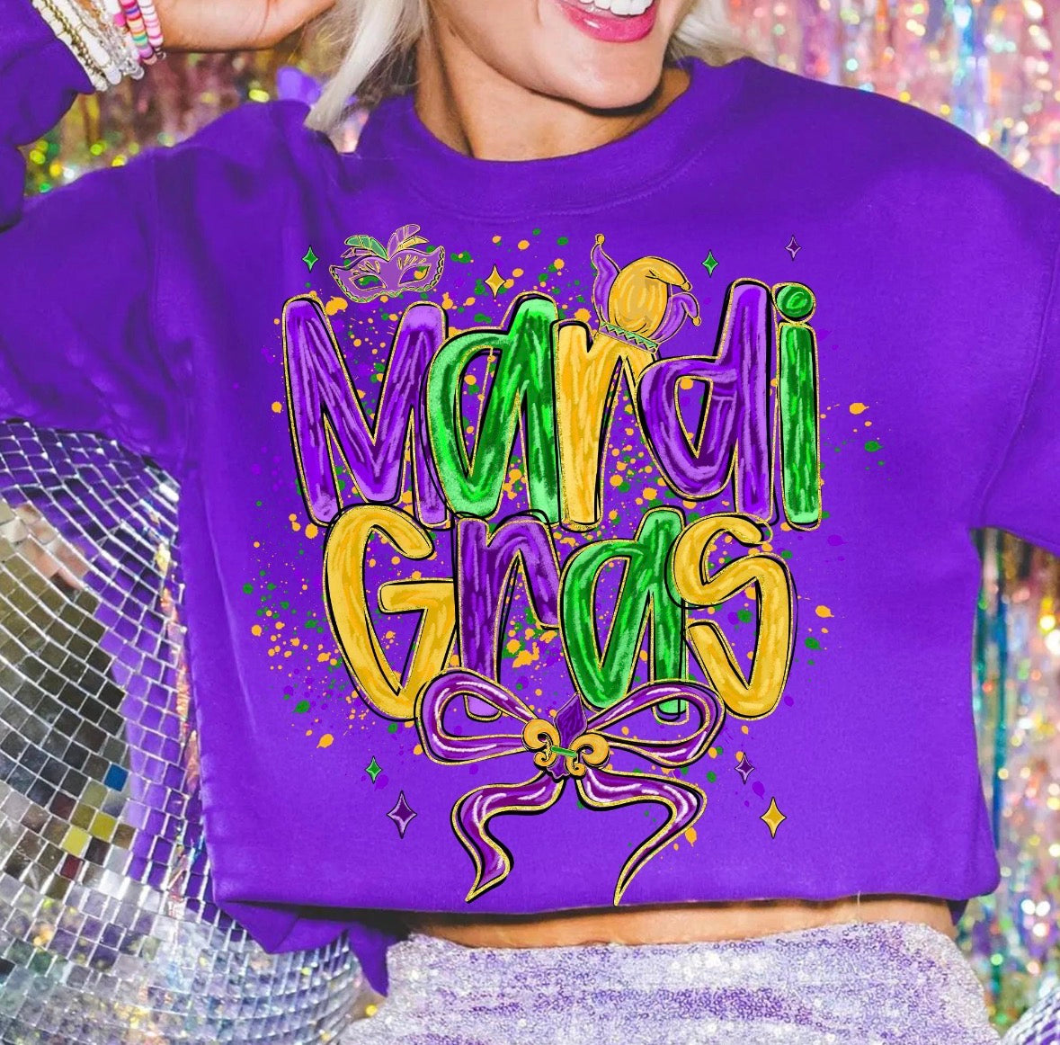 Mardi Gras DTF Graphics