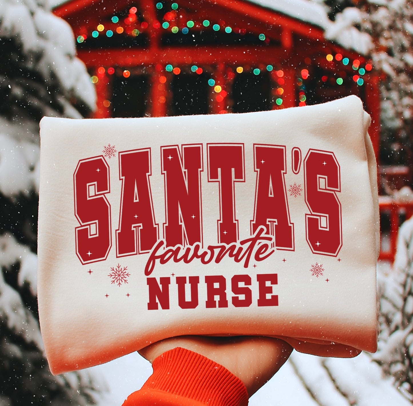 Santa’s Favorite Nurse DTF Graphics