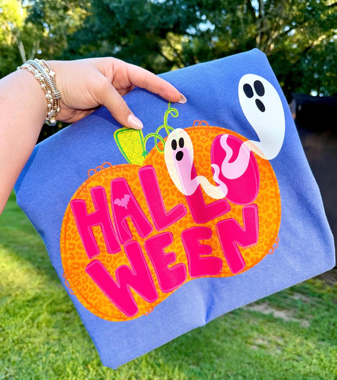 Pumpkin & Ghost Halloween DTF Graphics