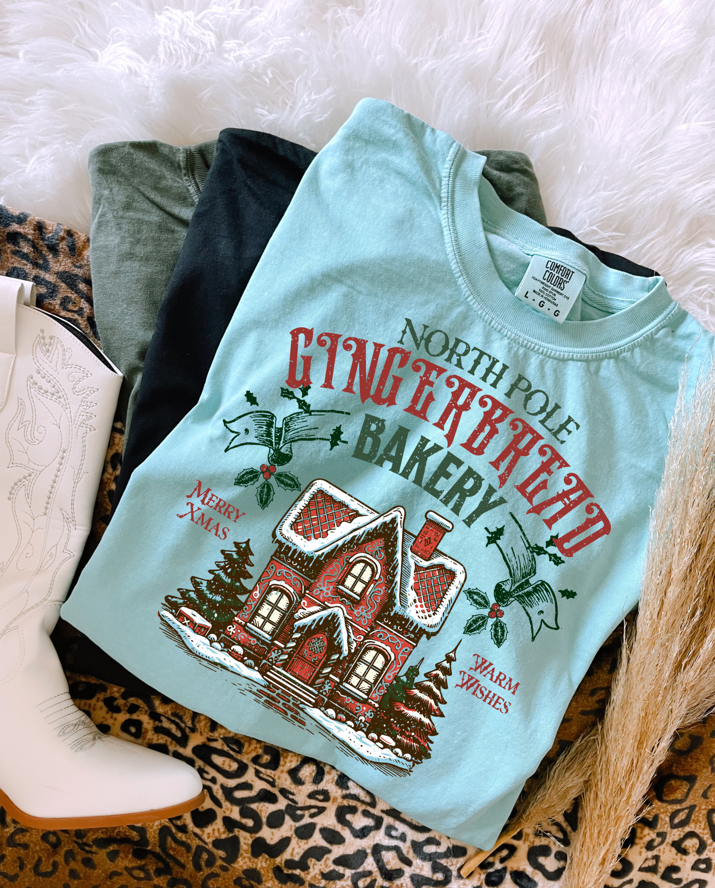 North Pole Gingerbread Bakery DTF Graphics