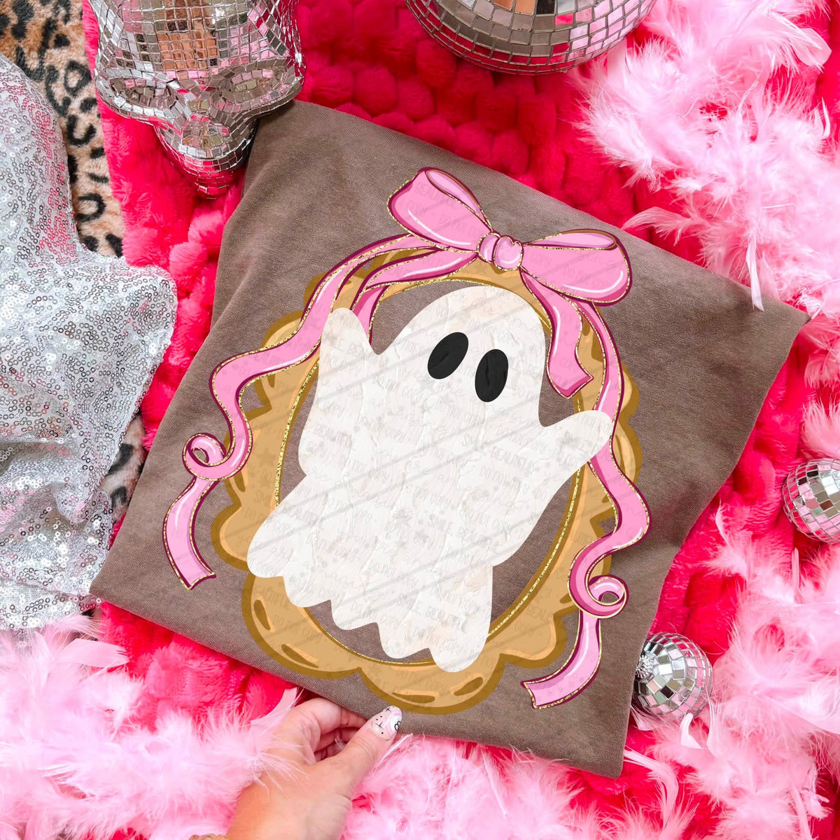 Preppy Ghost Frame DTF Graphics