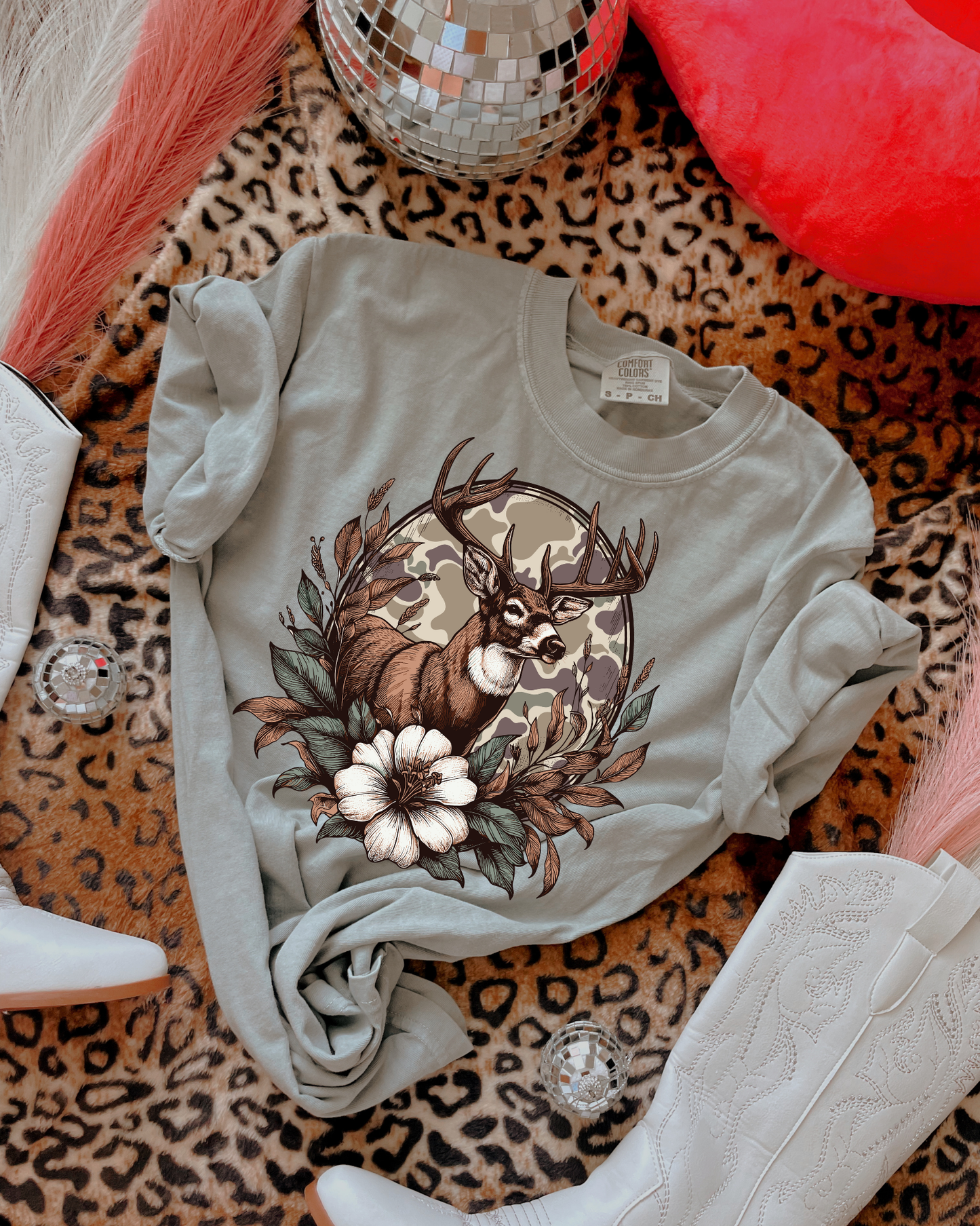 Floral Buck DTF Graphics