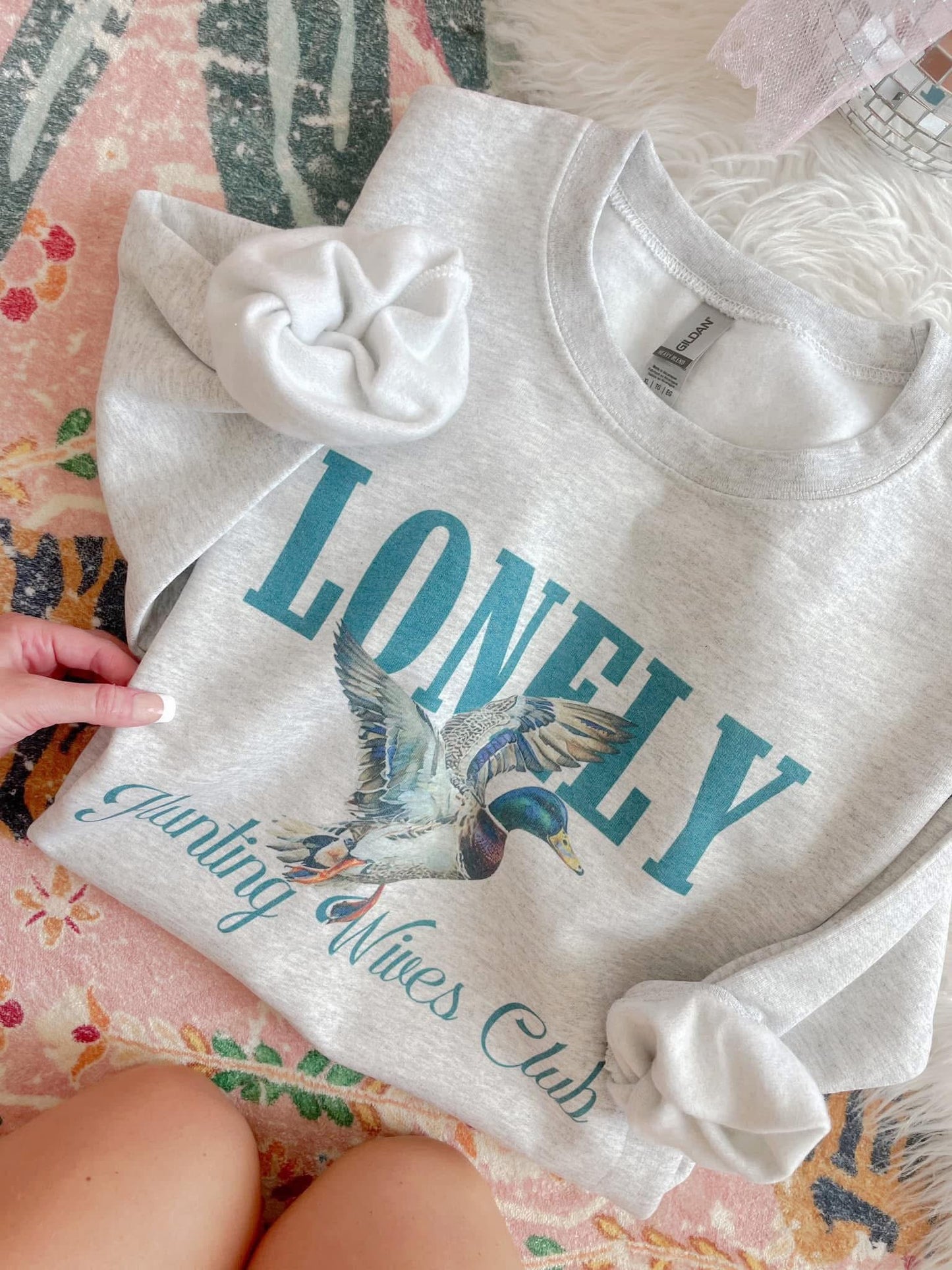 Lonely Hunting Wives Club Duck DTF Graphics