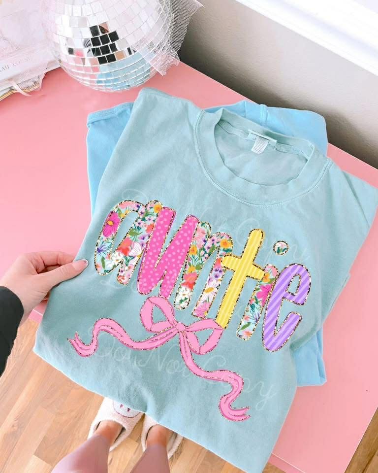 Floral Auntie DTF Graphics
