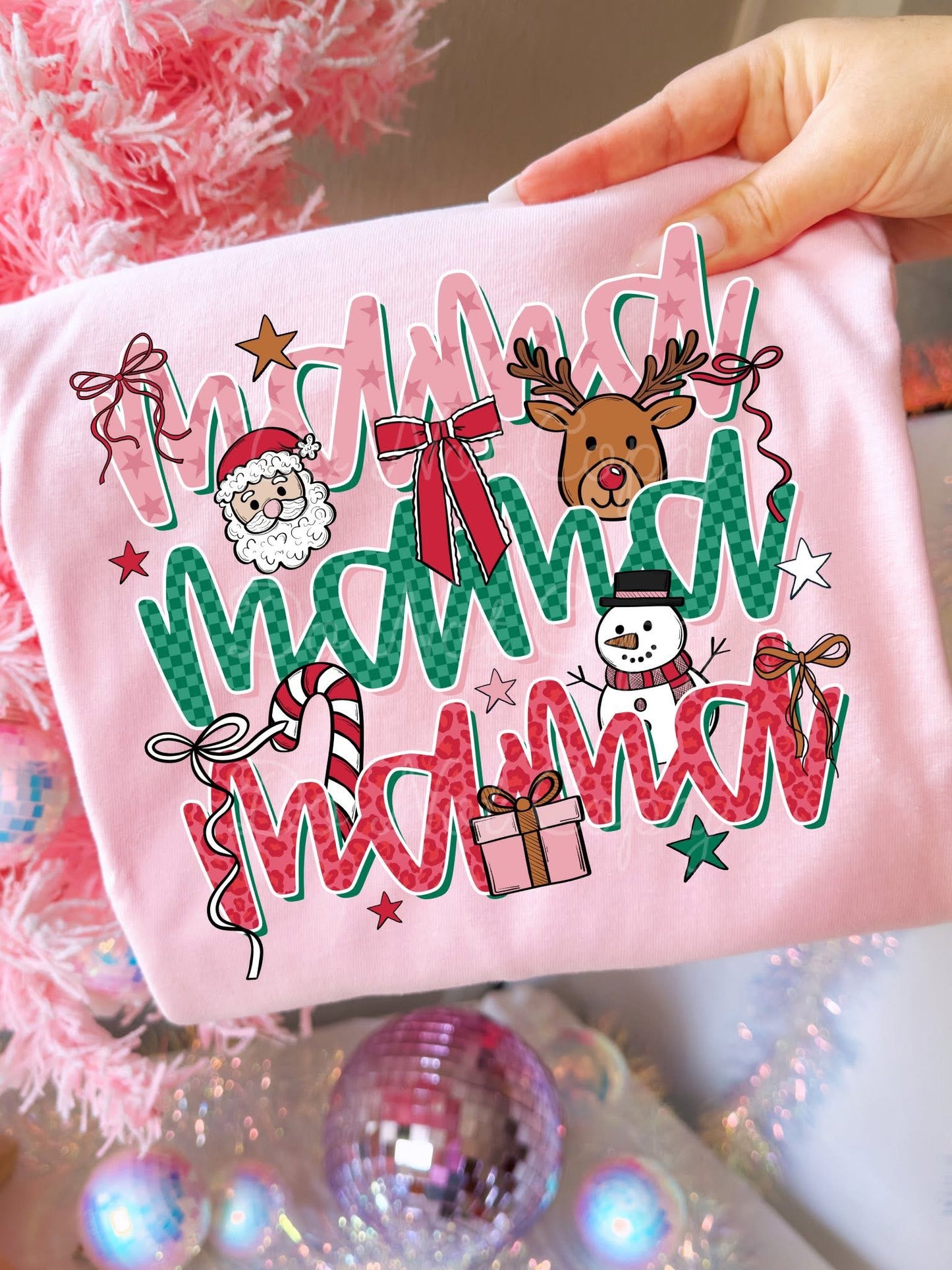 Christmas Mama DTF Graphics
