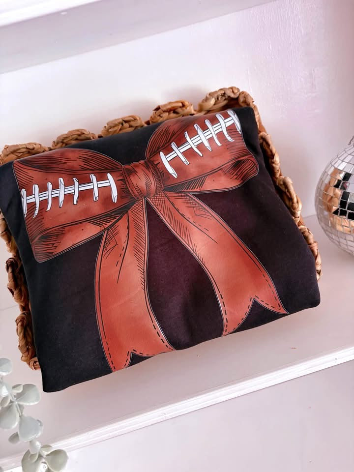 Football Bow DTF Graphics