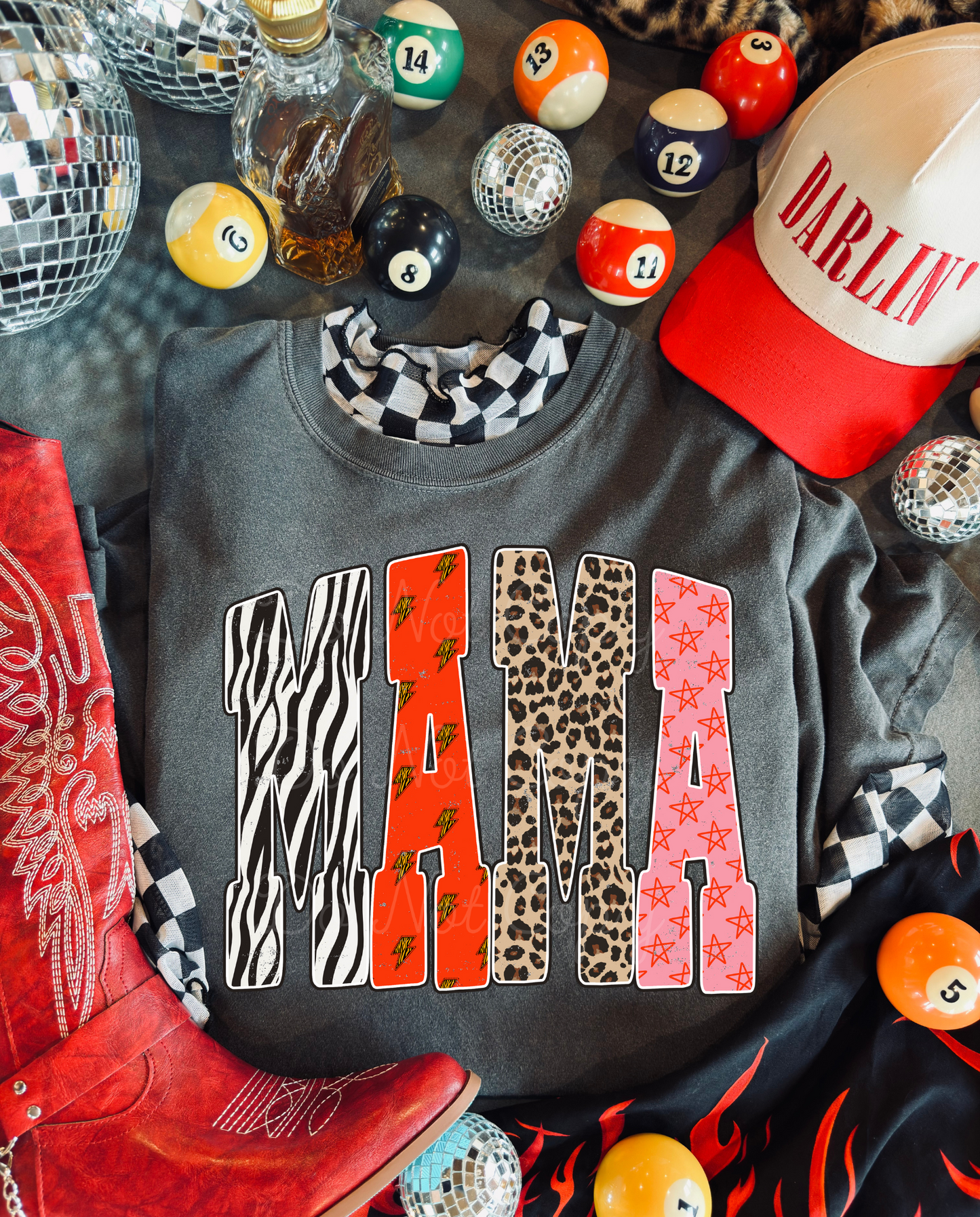 Zebra Mama DTF Graphics