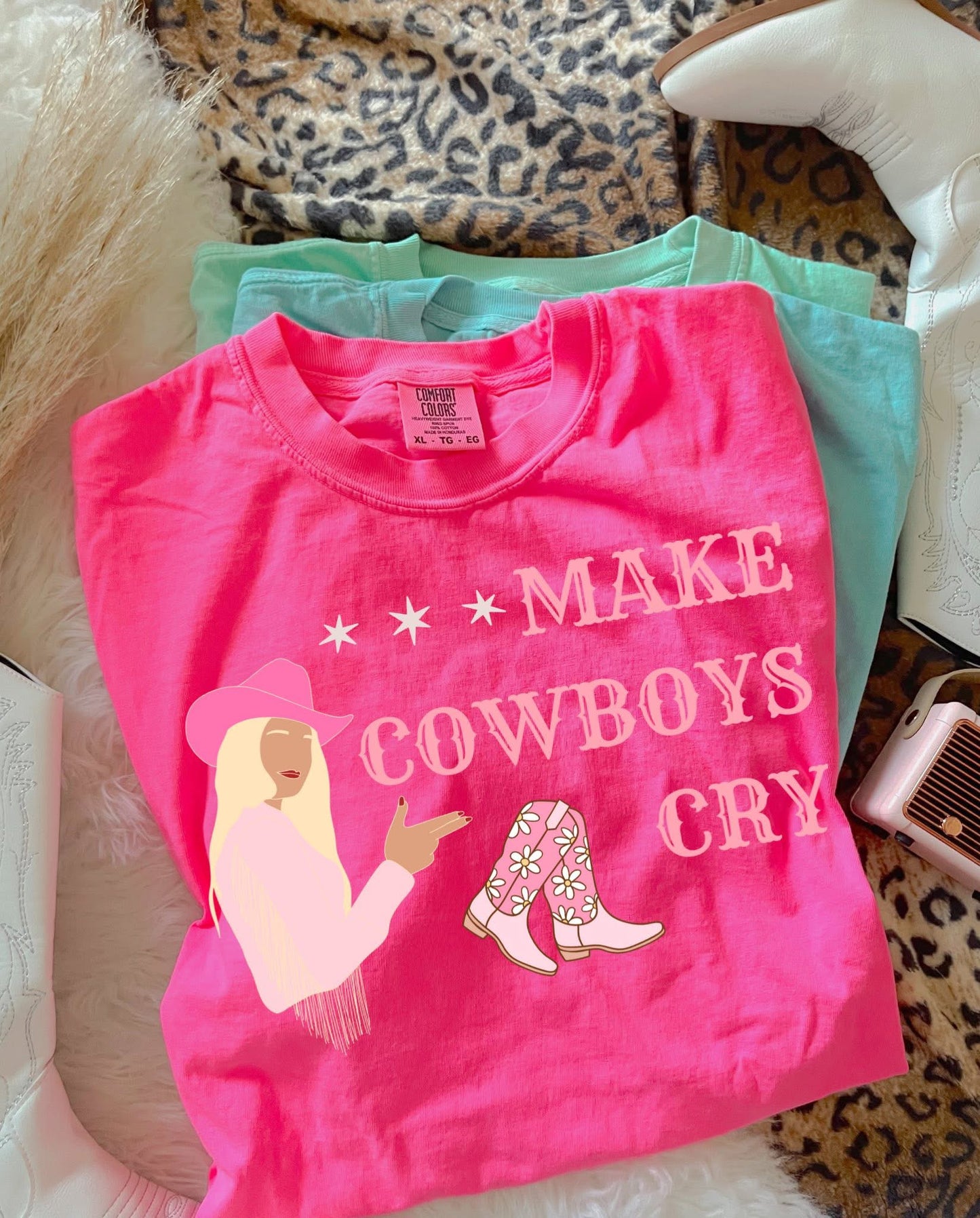 Make Cowboys Cry Blonde DTF Graphics