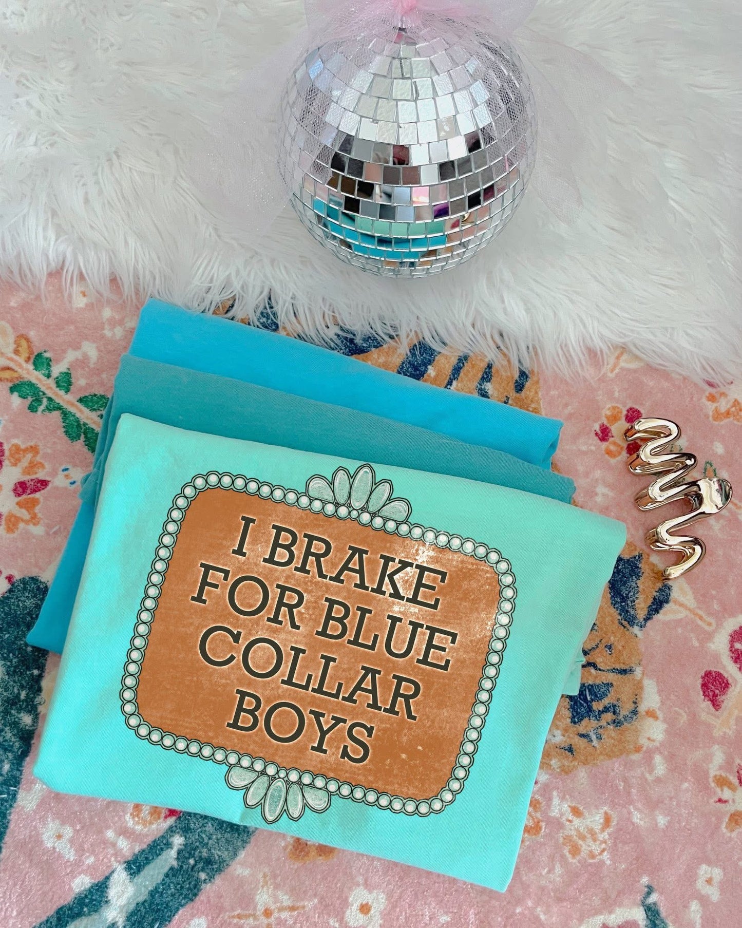 I Brake For Blue Collar Boys DTF Graphics