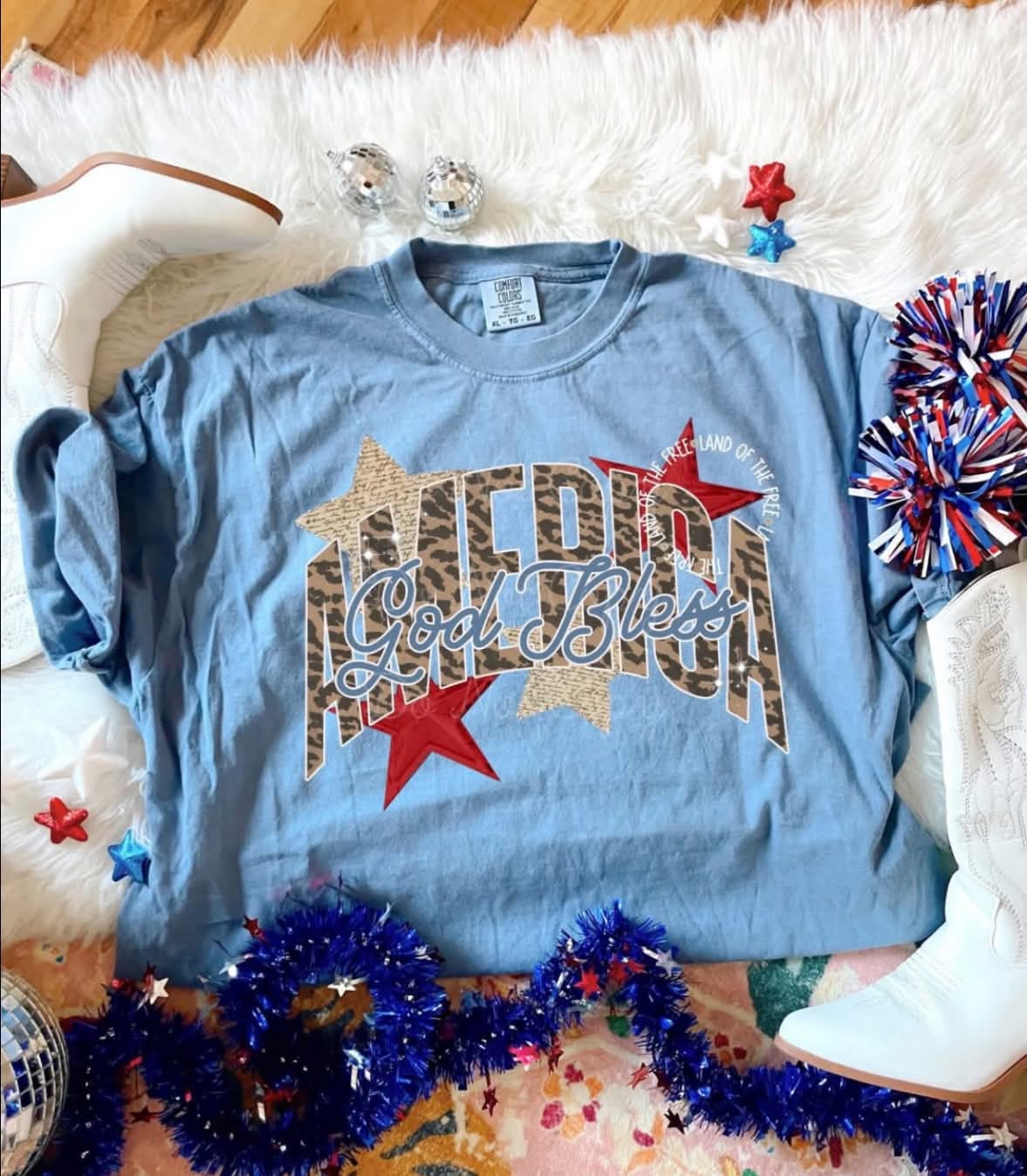 God Bless America DTF Graphics