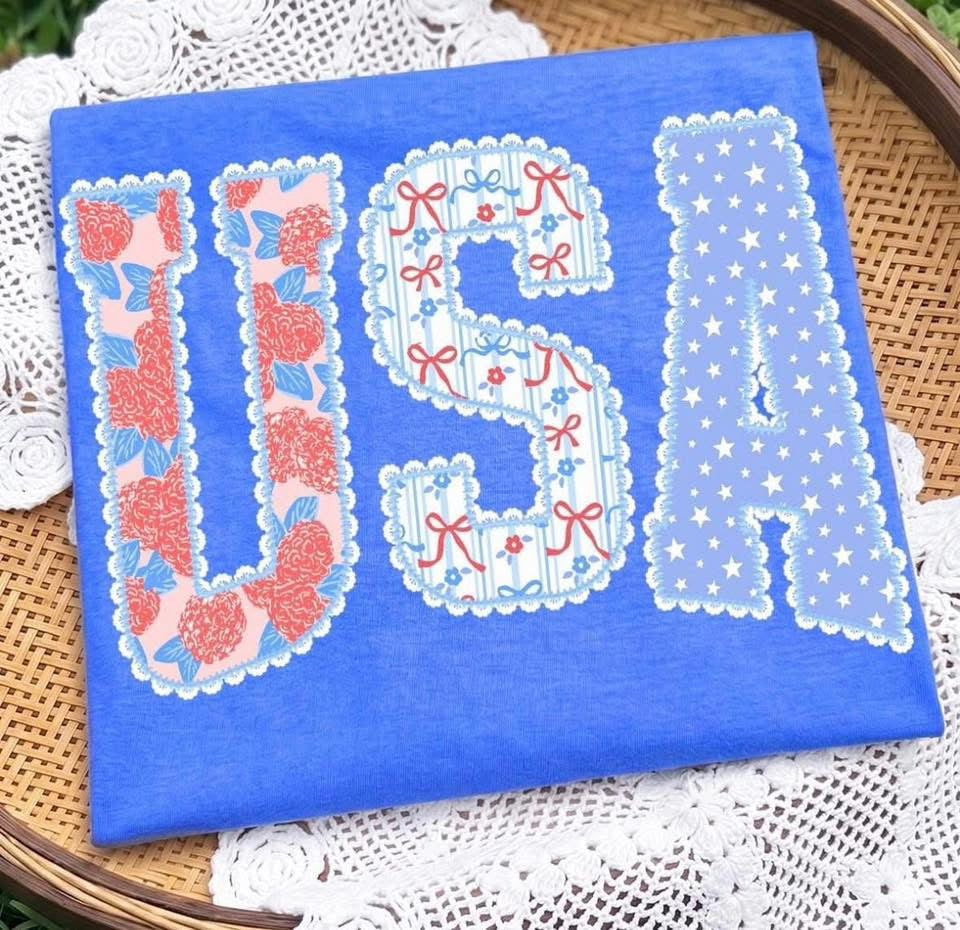 USA Lace DTF Graphics