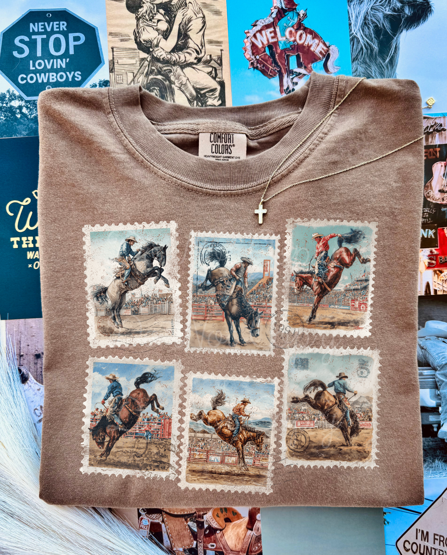 Western Stamps DTF Graphics