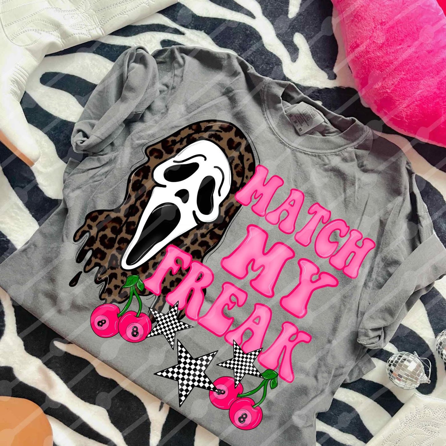 Match My Freak Ghost Face DTF Graphics