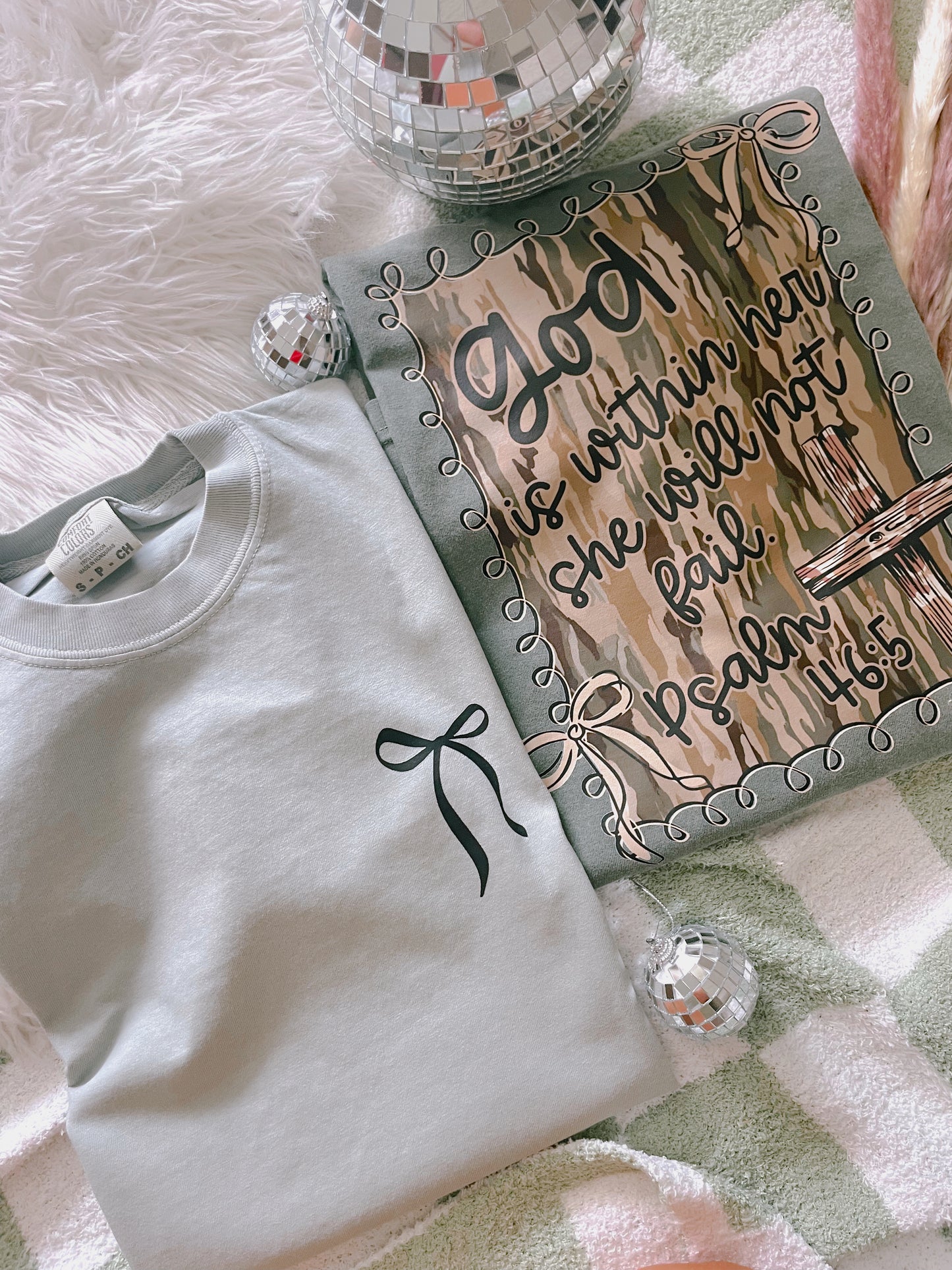 God Is Within Her Camo (front & back) DTF Graphics
