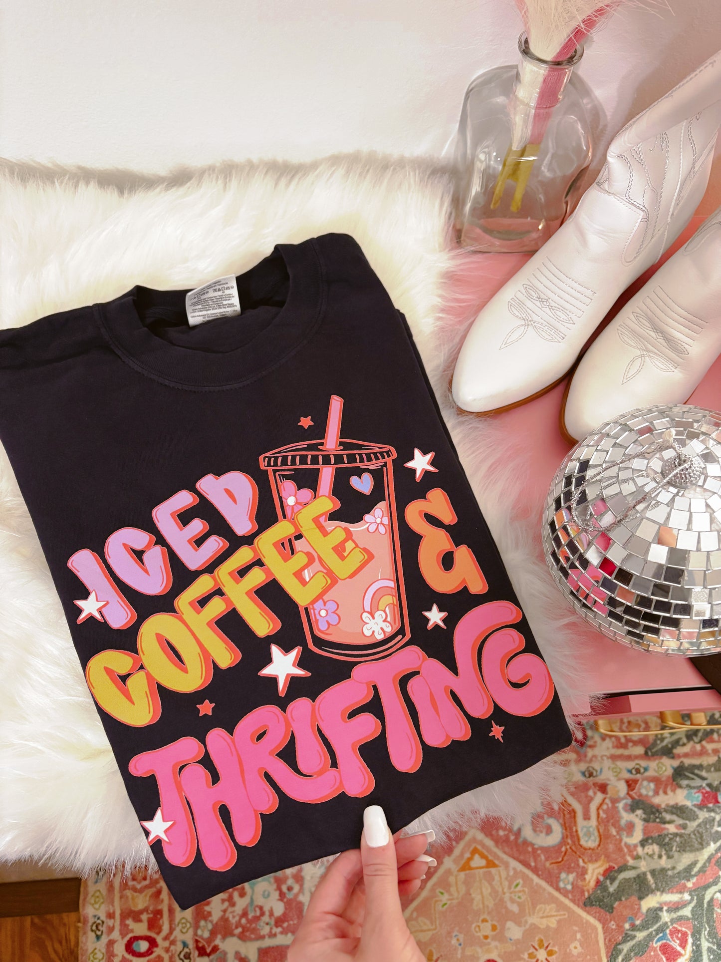 Iced Coffee & Thrifting DTF Graphics