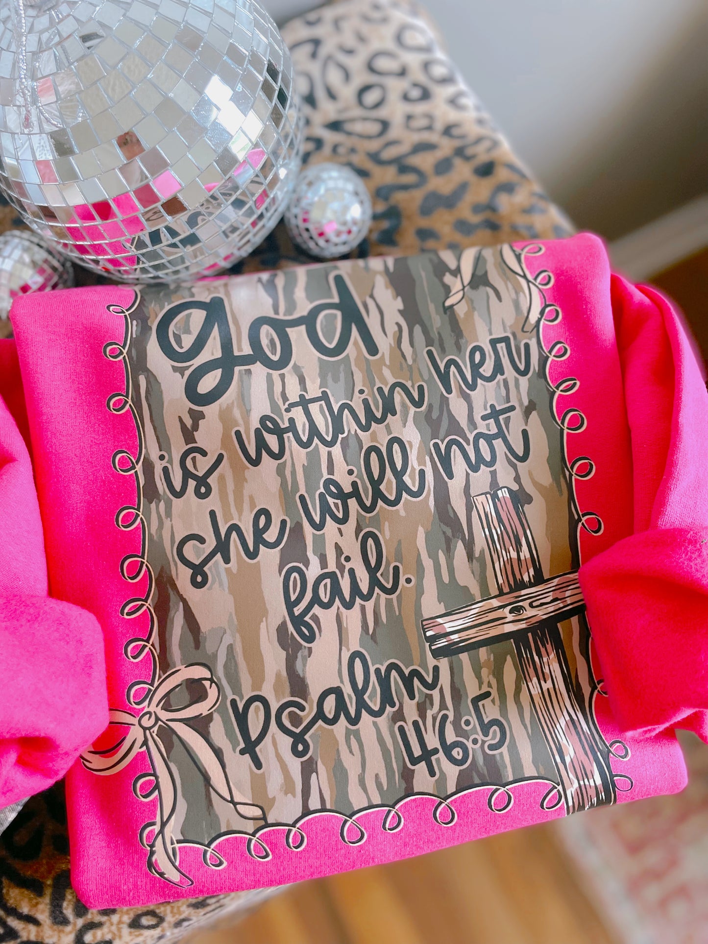 God Is Within Her Camo (front & back) DTF Graphics
