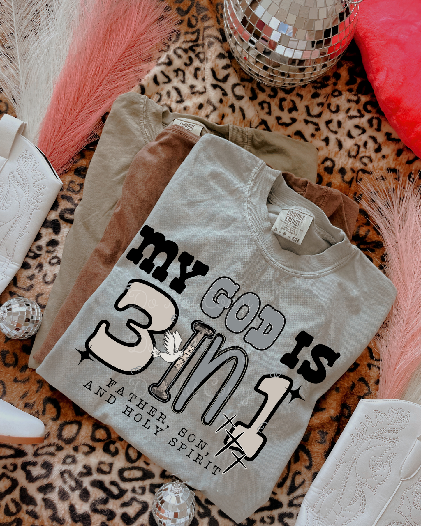 My God Is 3 in 1 DTF Graphics