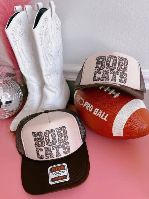 Camo Bobcats DTF Brown + Tan Hat