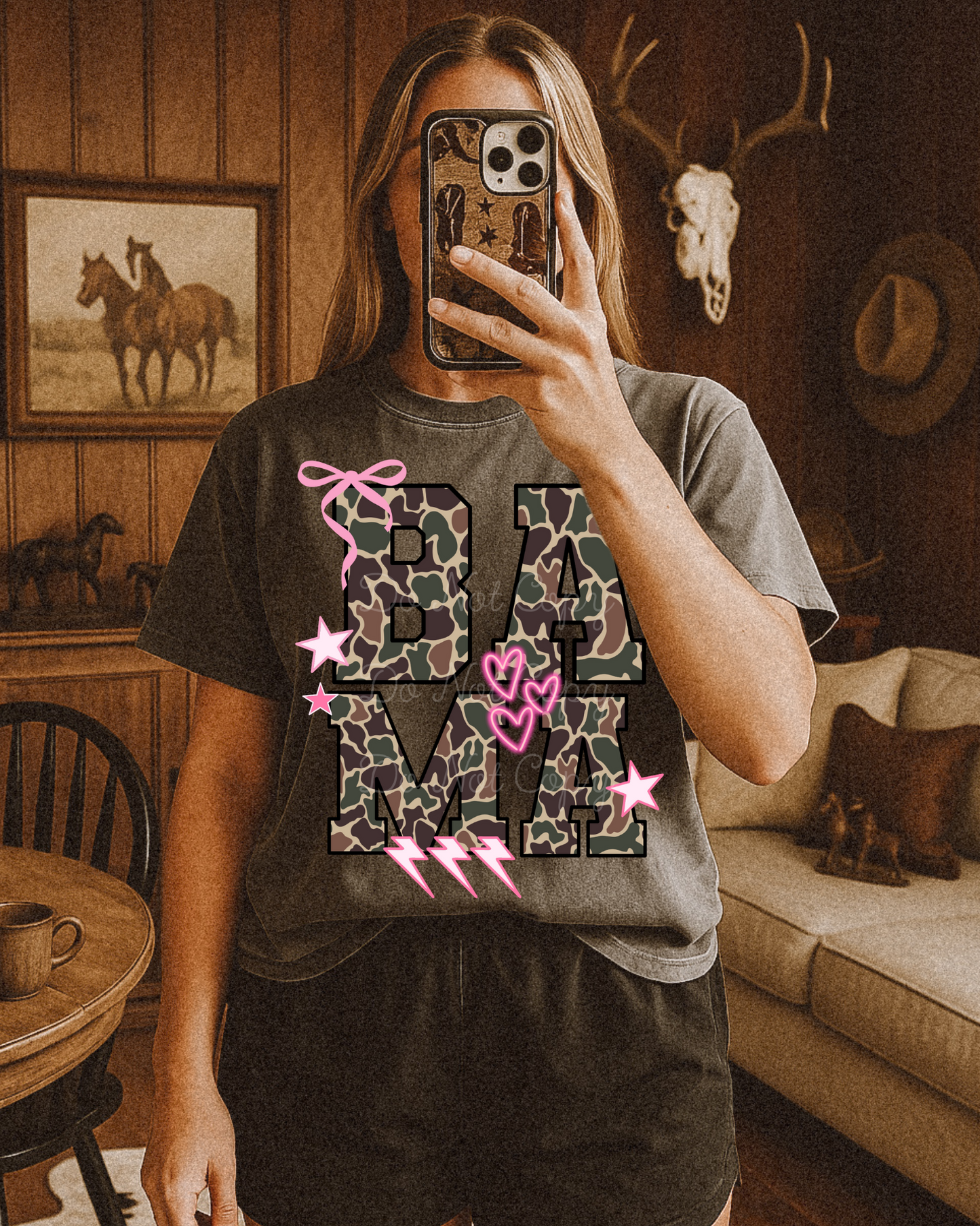 Bama Mascot Camo PNG