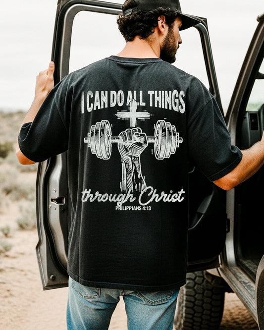 I Can Do All Things Through Christ (on back) DTF Graphics