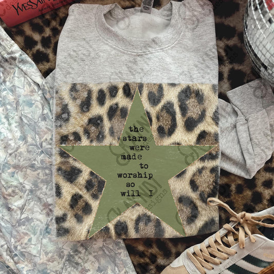 The Stars Were Made To Worship DTF Graphics
