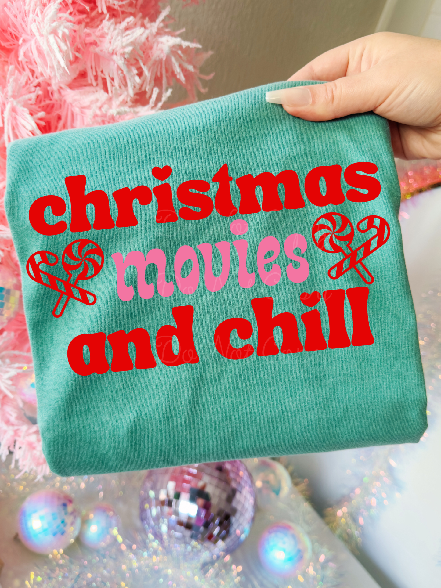 Christmas Movies & Chill PNG