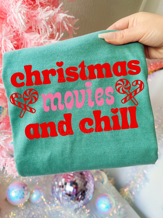 Christmas Movies & Chill PNG