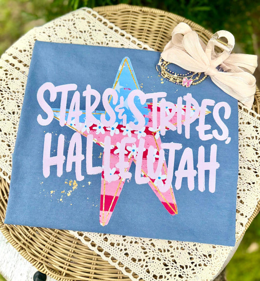 Stars & Stripes, Hallelujah DTF Graphics