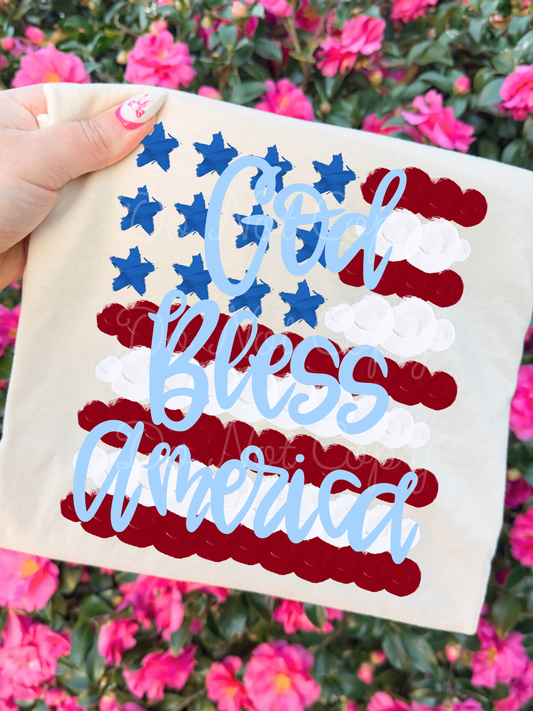 God Bless America DTF Graphics
