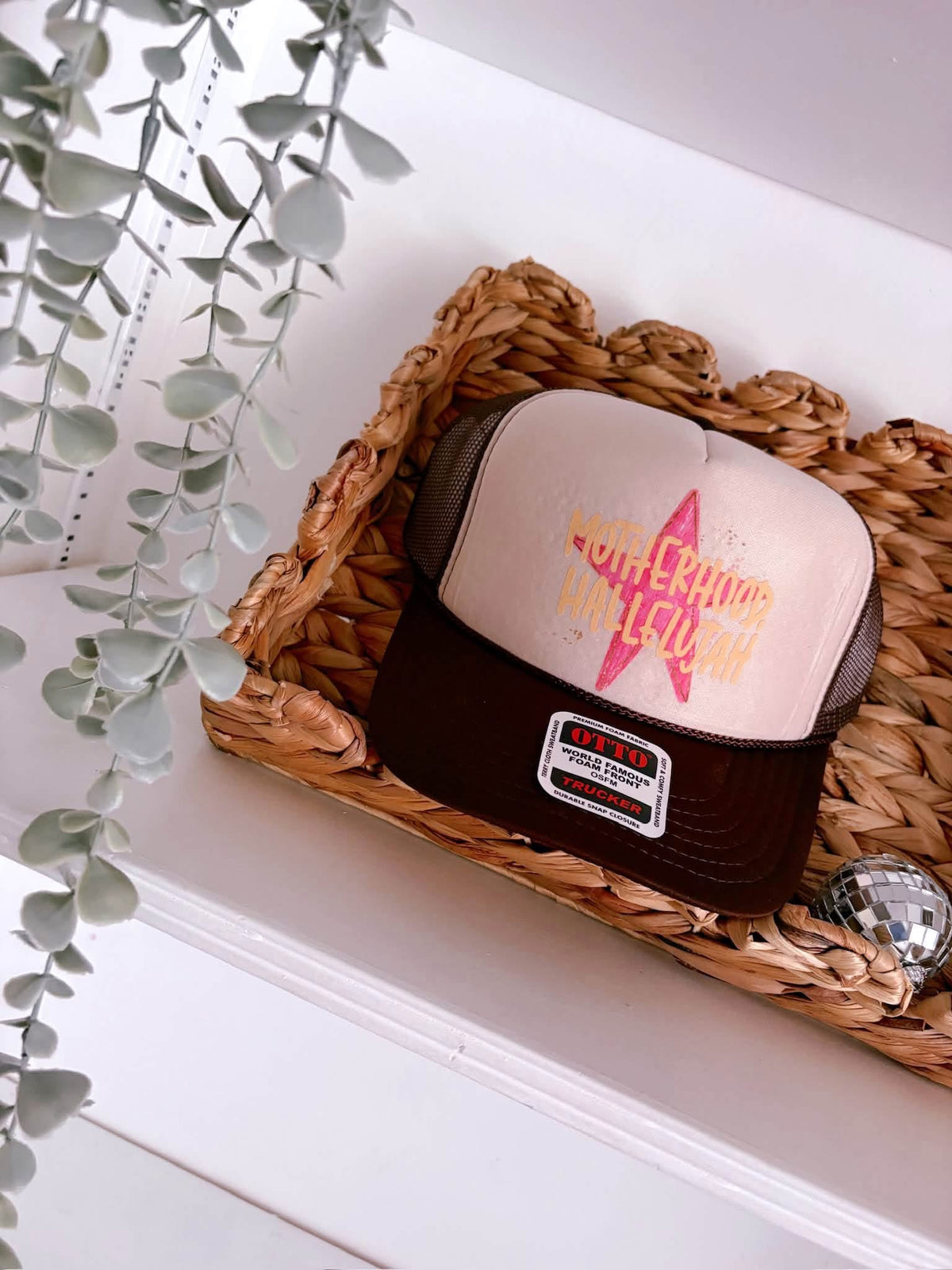 Motherhood Hallelujah DTF Brown + Tan Hat