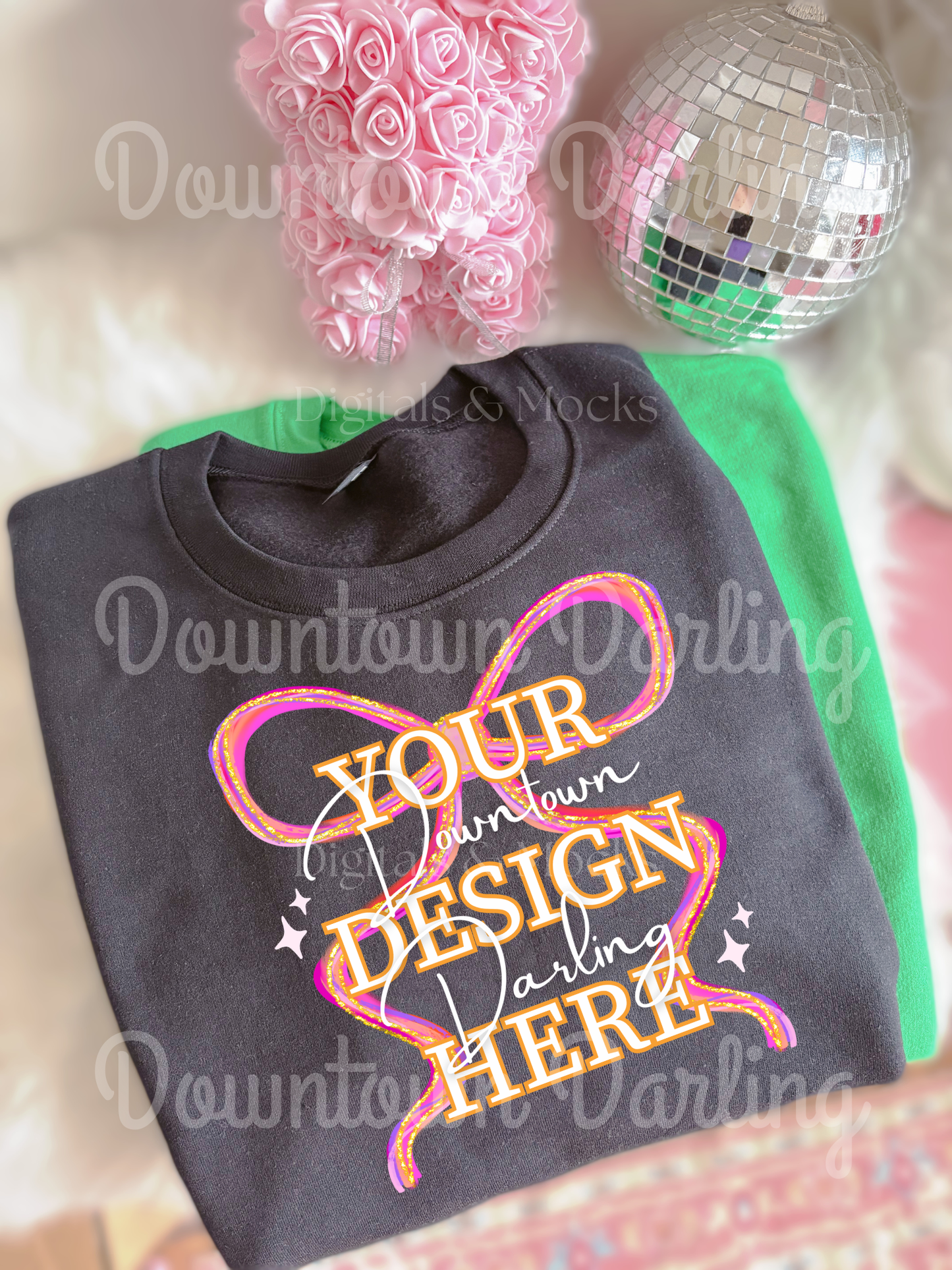 Black Gildan Mock-Up