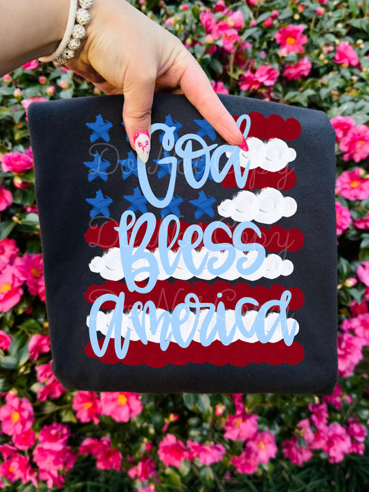 God Bless America DTF Graphics