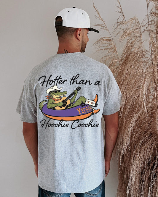 Hotter Than A Hoochie Coochie DTF Graphics (On Back)