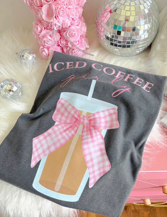 Iced Coffee Girly DTF Graphics