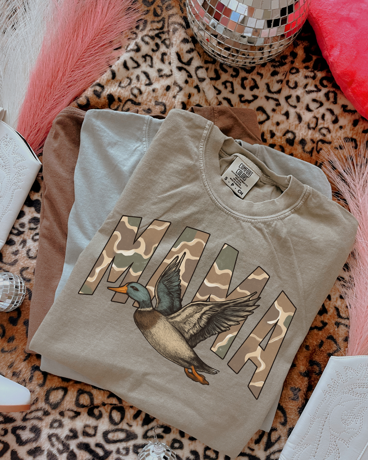 Camo Mama Duck DTF Graphics