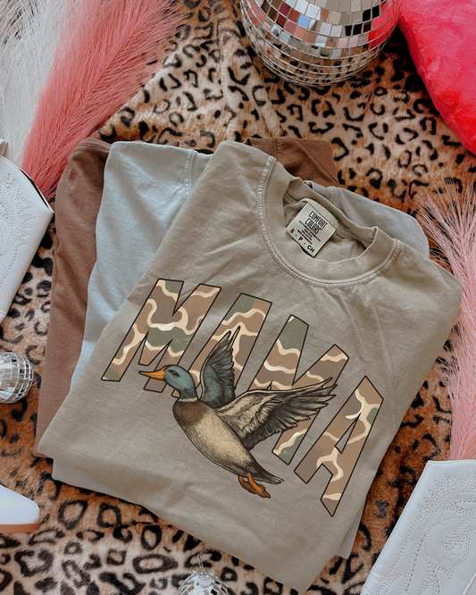 Camo Mama Duck DTF Graphics