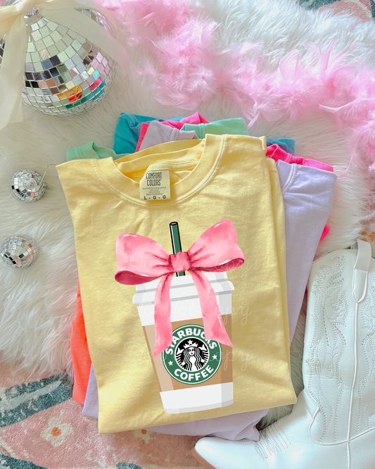 Starbucks Bow DTF Graphics