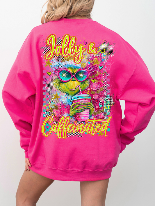 Jolly & Caffeinated (on back) DTF Graphics